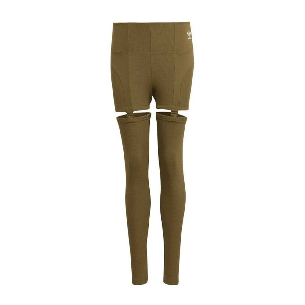 Adidas Womens/Ladies 2 in 1 Leggings / Green